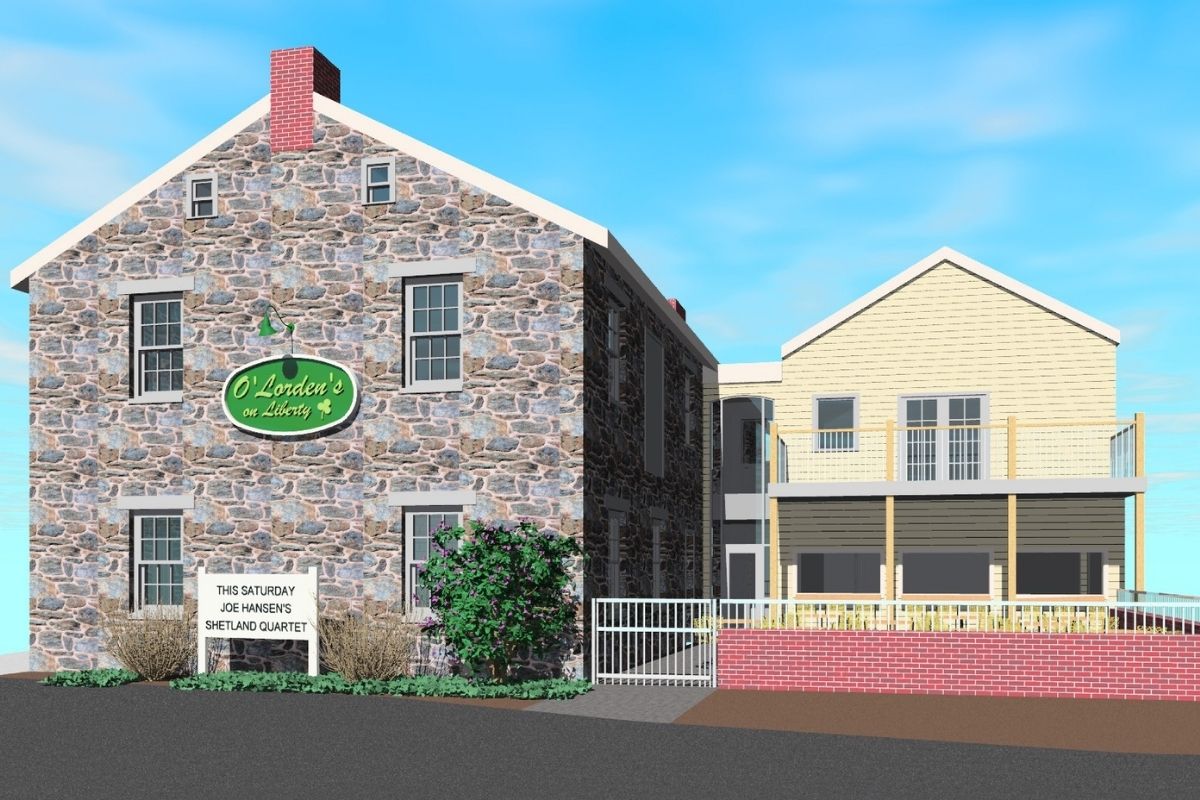 Restaurant Addition Architectural Design in Carroll County, Maryland by Dean Robert Camlin & Associates.