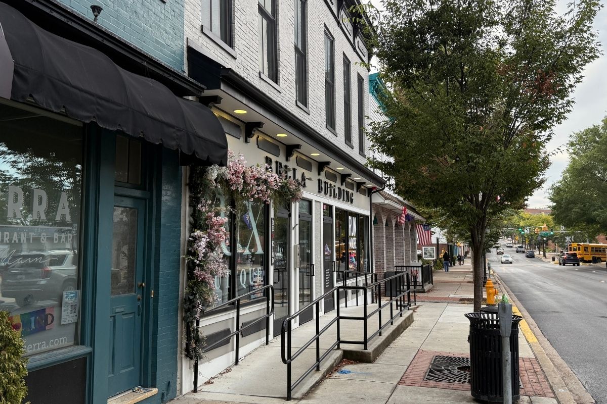 Commercial Building Architectural Remodeling Design in Downtown Westminster, Maryland by Dean Robert Camlin & Associates.