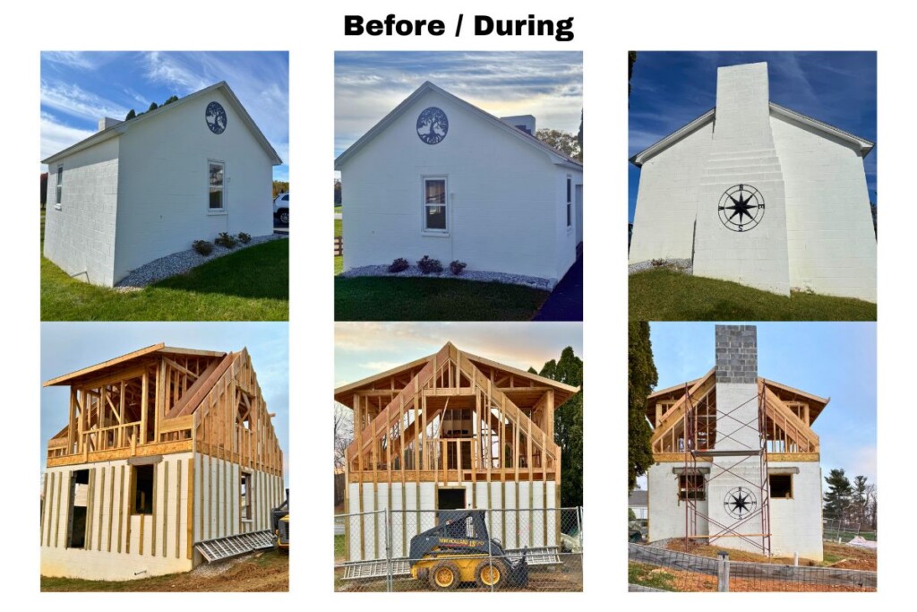 Transforming a detached garage to an Accessory Dwelling Unit designed by Dean Robert Camlin & Associates, LLC