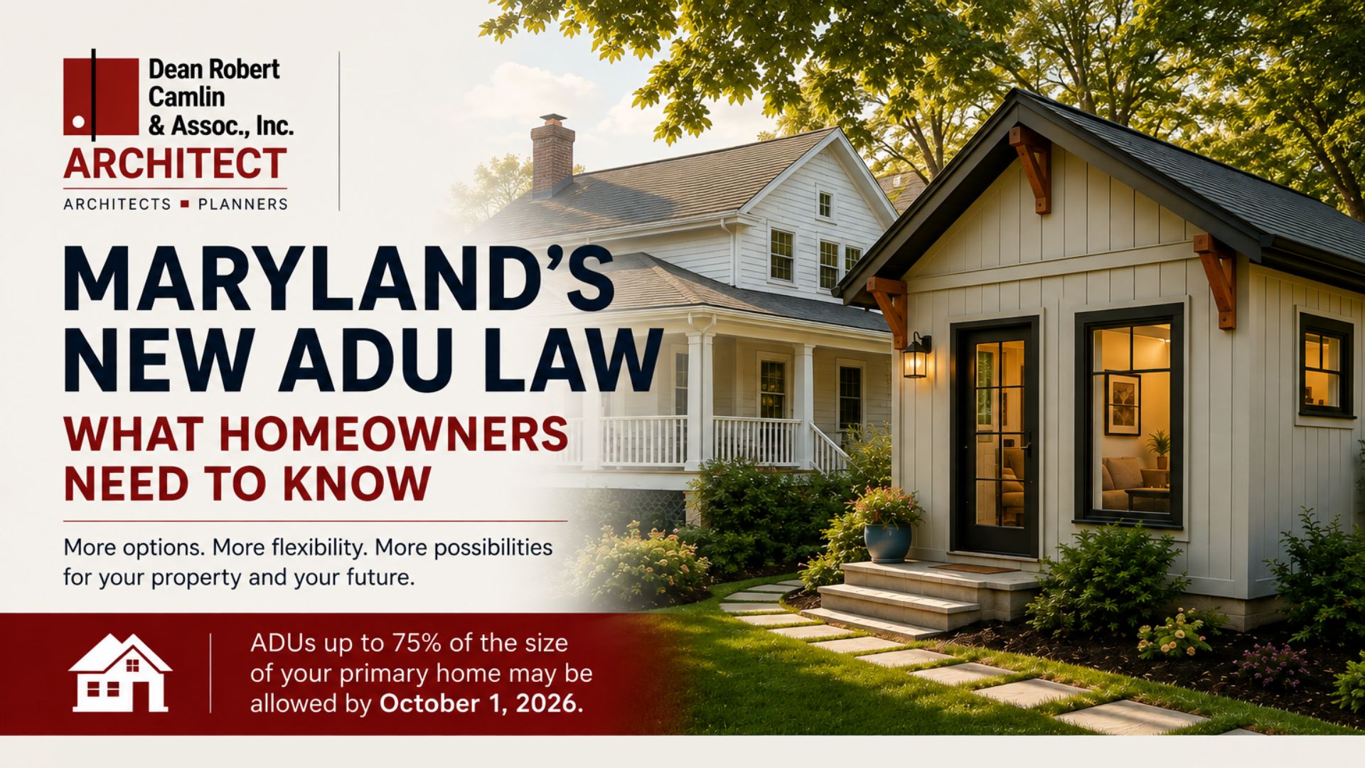 Maryland's New Accessory Dwelling Unit Law Explained by Dean Robert Camlin & Associates, LLC